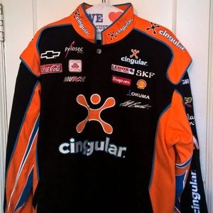 NASCAR JEFF BURTON CINGULAR JACKET & HAT COMBO